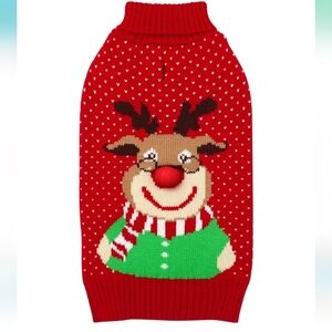 Kyeese Christmas Dog Sweater with leash hole